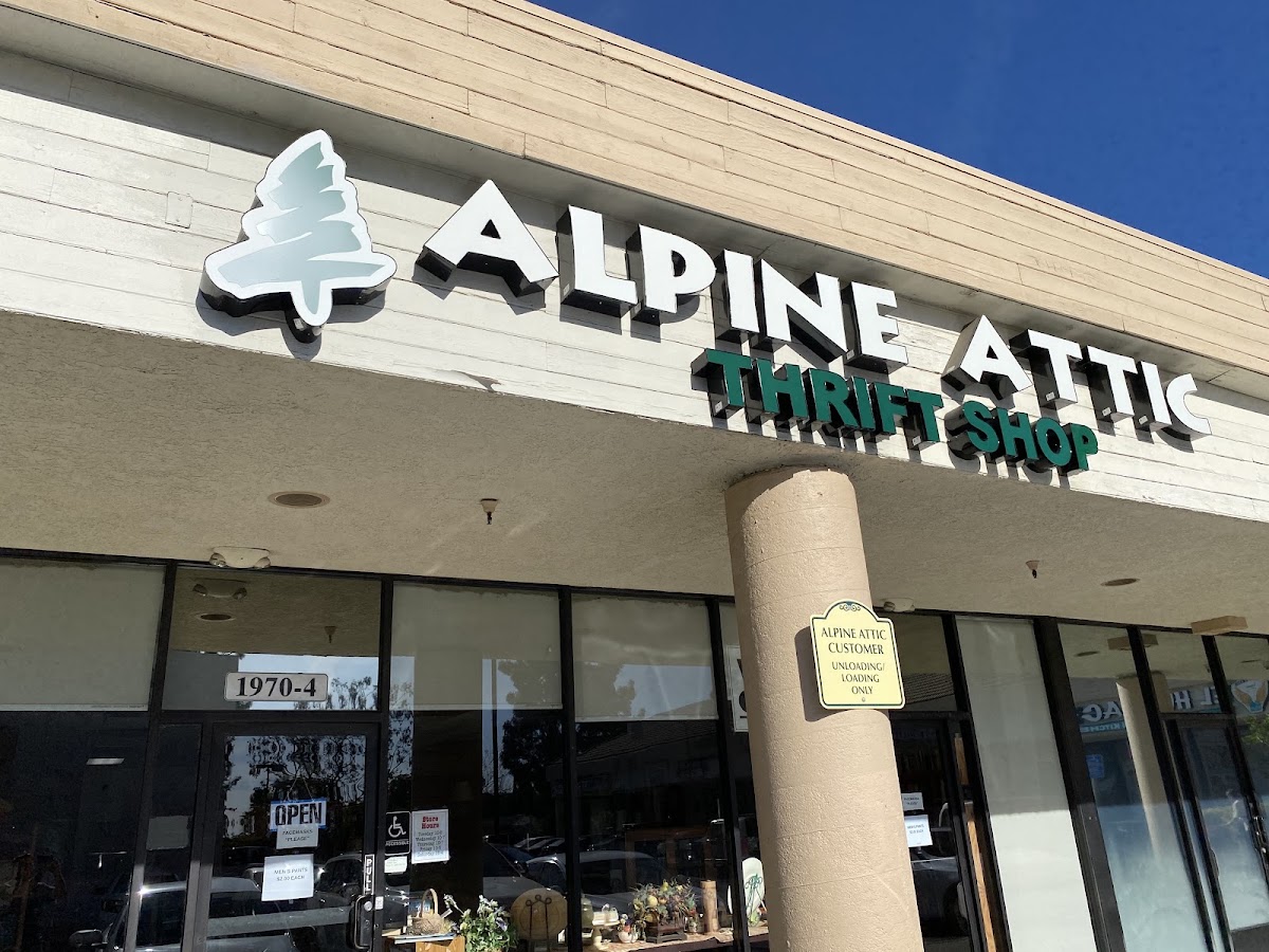 Alpine Attic Thrift Shop in Simi Valley