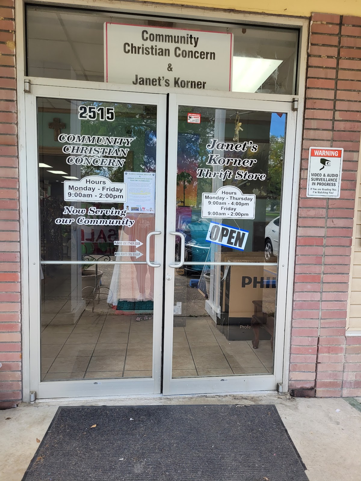 Janet's Korner Thrift Store, Community Christian Concern in Slidell