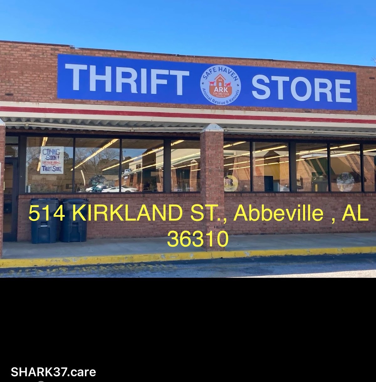 Safe Haven ARK Thrift Store in Abbeville