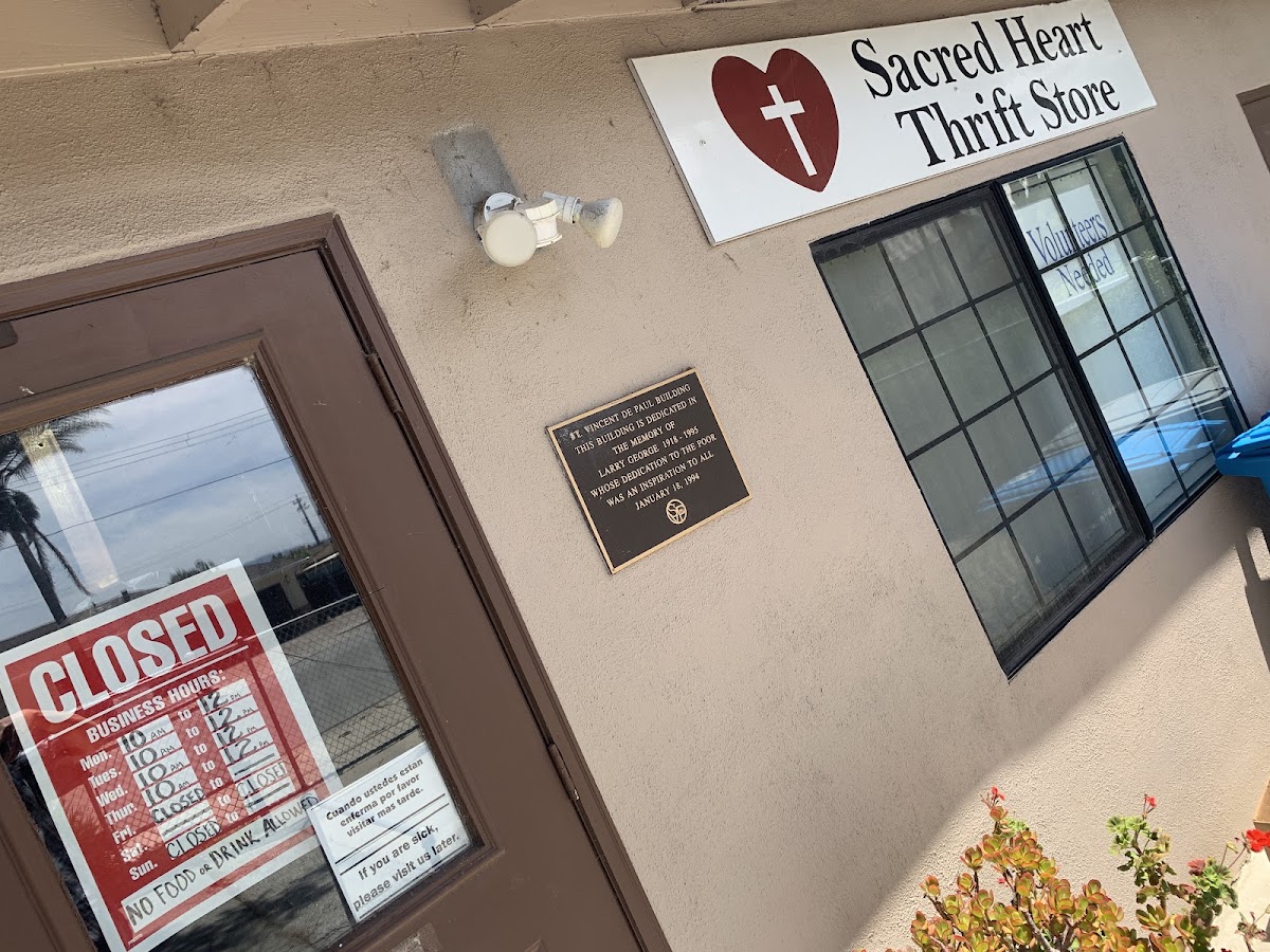 Sacred Heart Thrift Store in Hollister