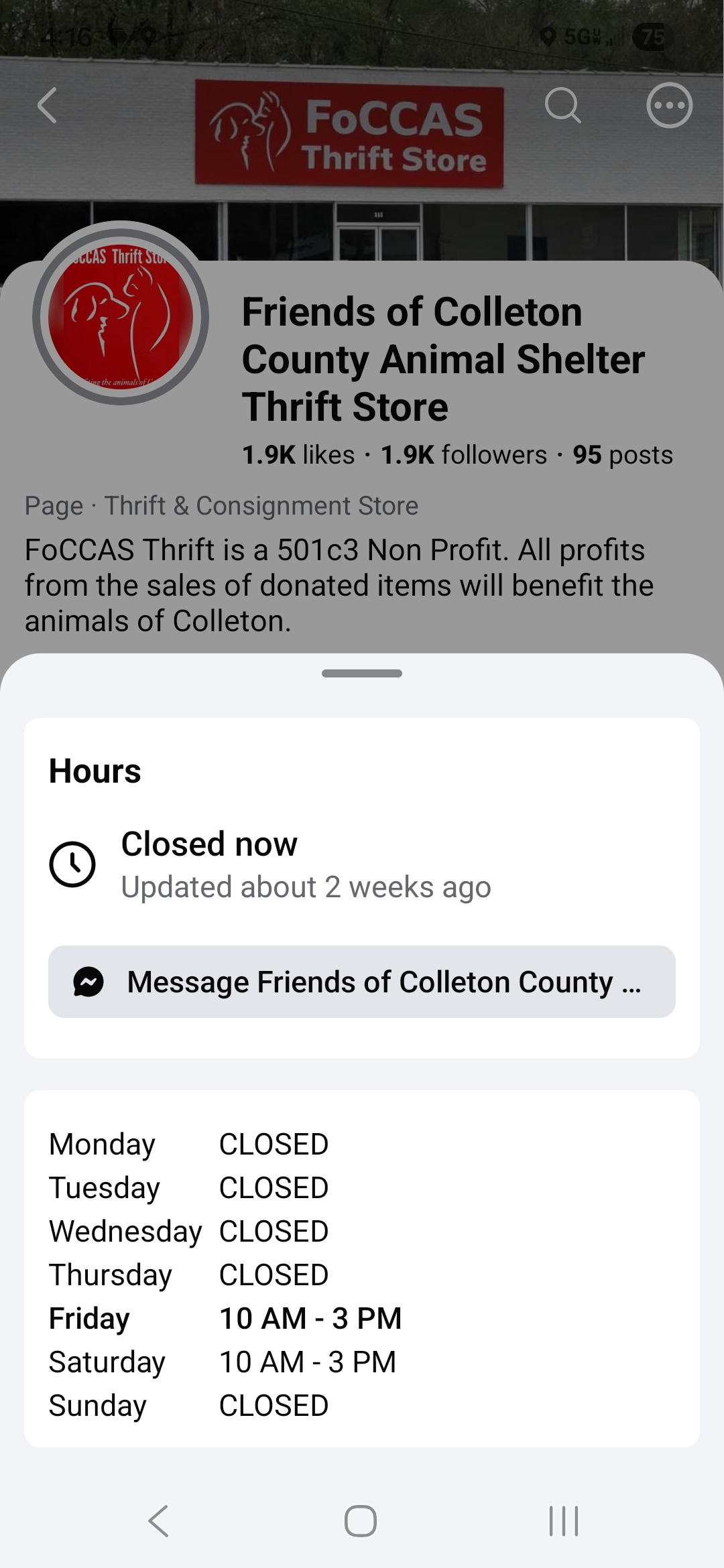Friends Of Colleton County Animal Shelter in Walterboro