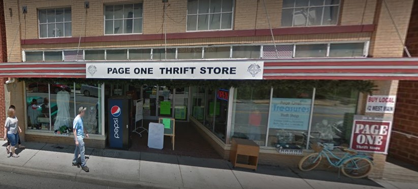 Page One Treasures Thrift Store in Luray