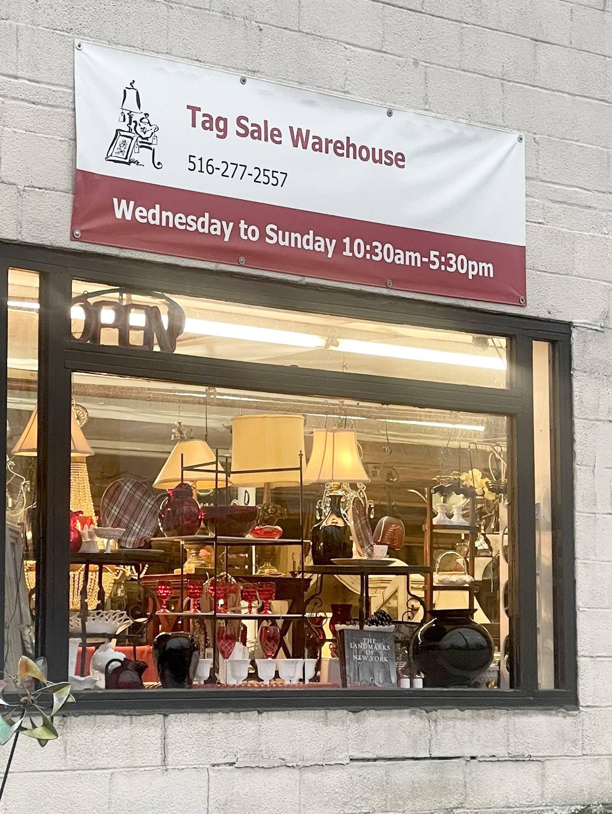 Tag Sale Warehouse in Glen Head