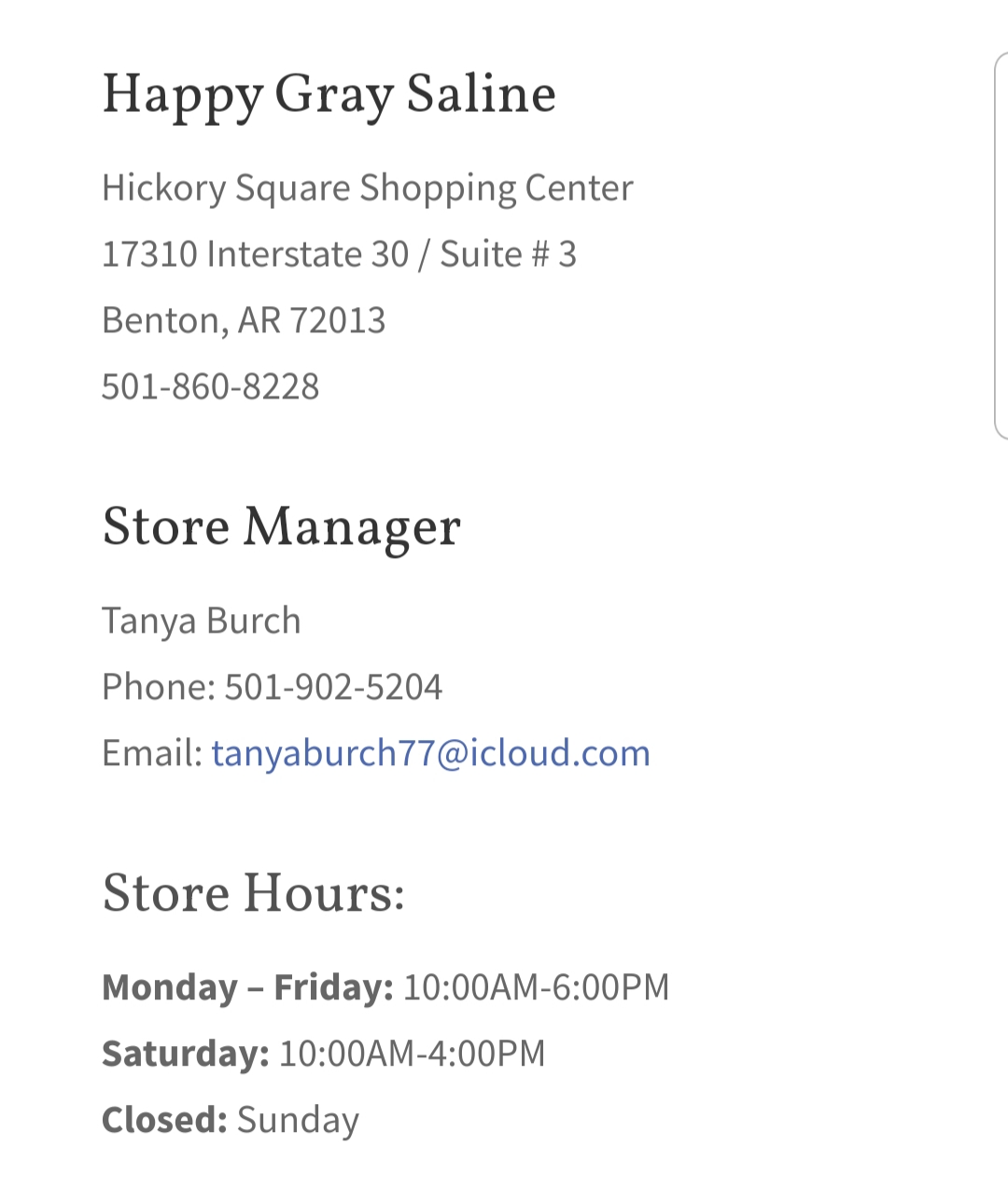 Happy Gray Resale in Benton