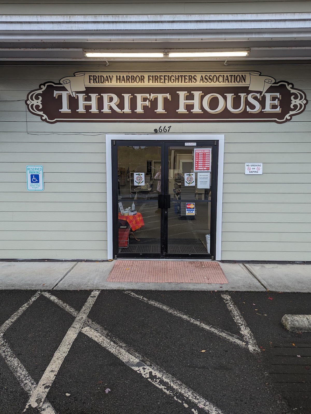 Friday Harbor Firefighters thrift house in Friday Harbor