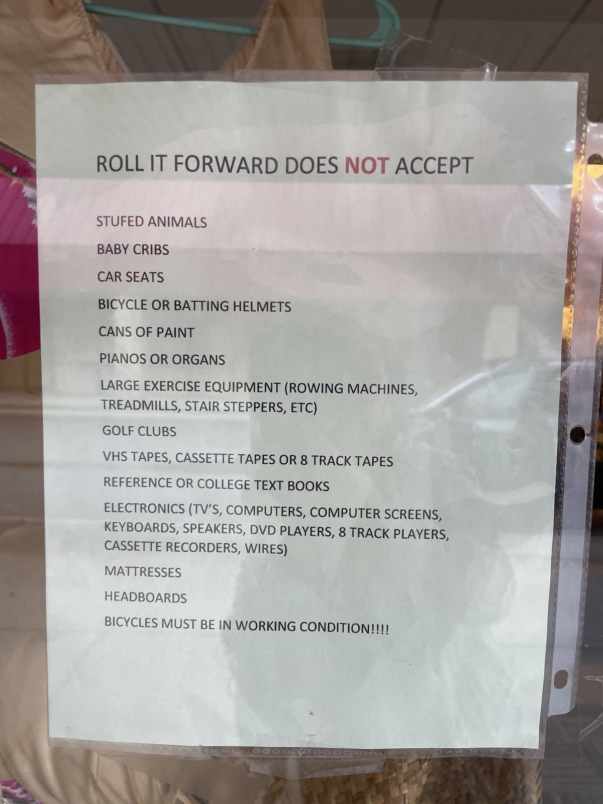 Roll It Forward Rummage Sale in Milan
