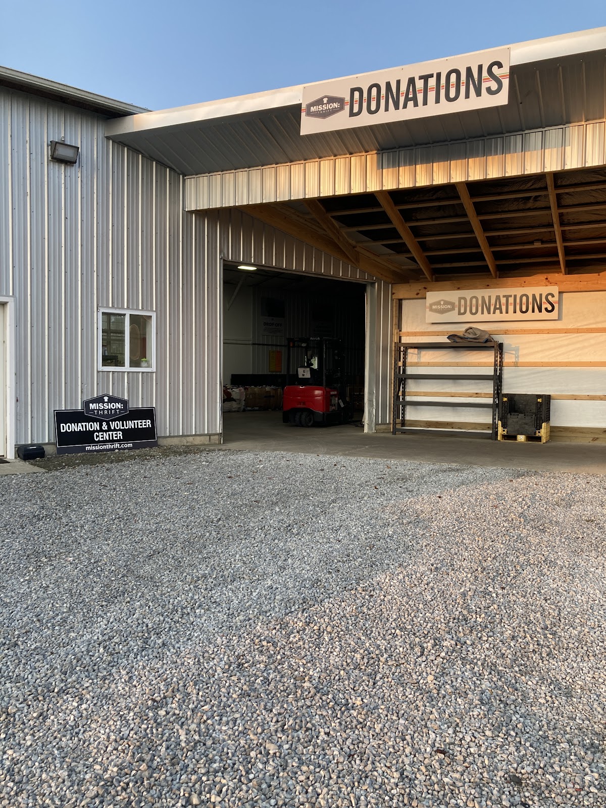 Mission Thrift Donation Processing Center in Millersburg