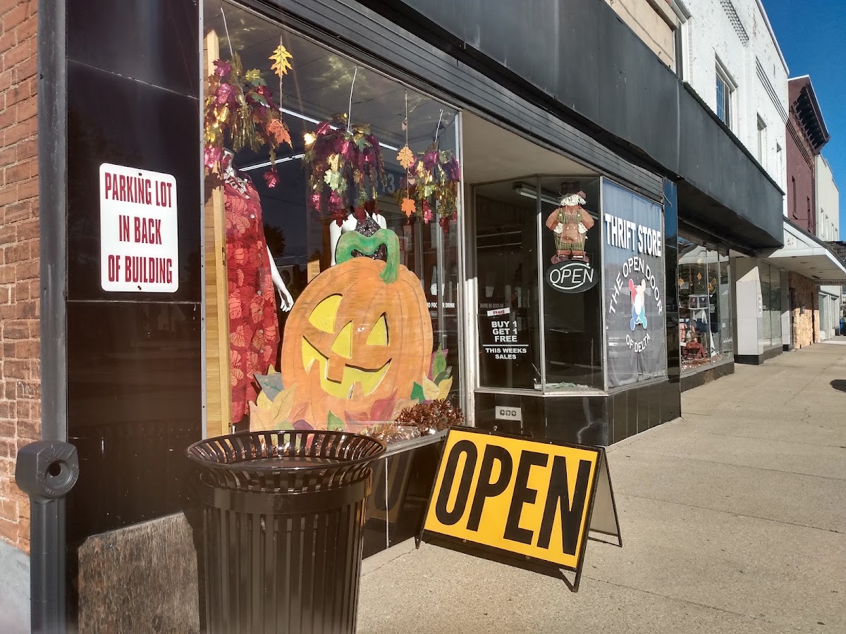 The Open Door of Delta Thrift Store in Delta